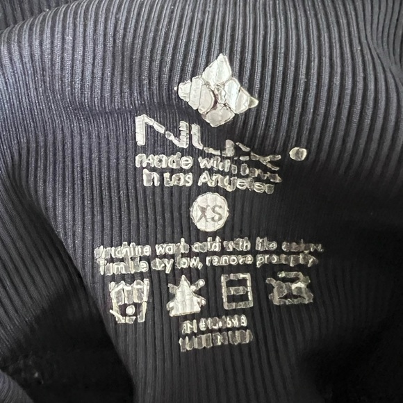 NUX Navy Flare Bell Bottom Ribbed Leggings [Sz. XS] - Picture 3 of 3